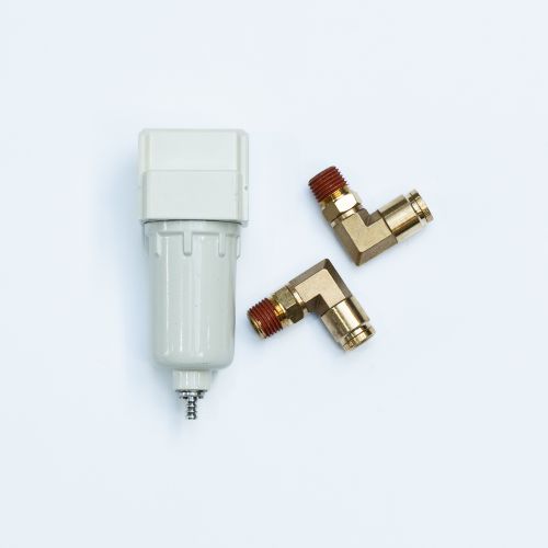 Auto draining 1/4" ports water trap with 3/8" fitting kit