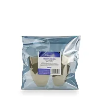 A sealed, translucent plastic bag containing two white foam wax applicators with the label "Sjärnagloss." Text: "FINGERFITTA TWIN PACK 2 x FOAM WAX APPLICATOR." Additional instructions and barcodes are on the label.