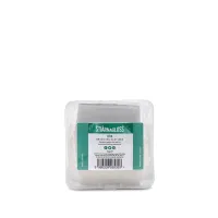 Plastic container holding a white detailing clay bar, labeled "STJÄRNAGLOSS LERA." Description reads, "Medium grade clay bar for decontaminating paintwork." Instructions and barcode also present.