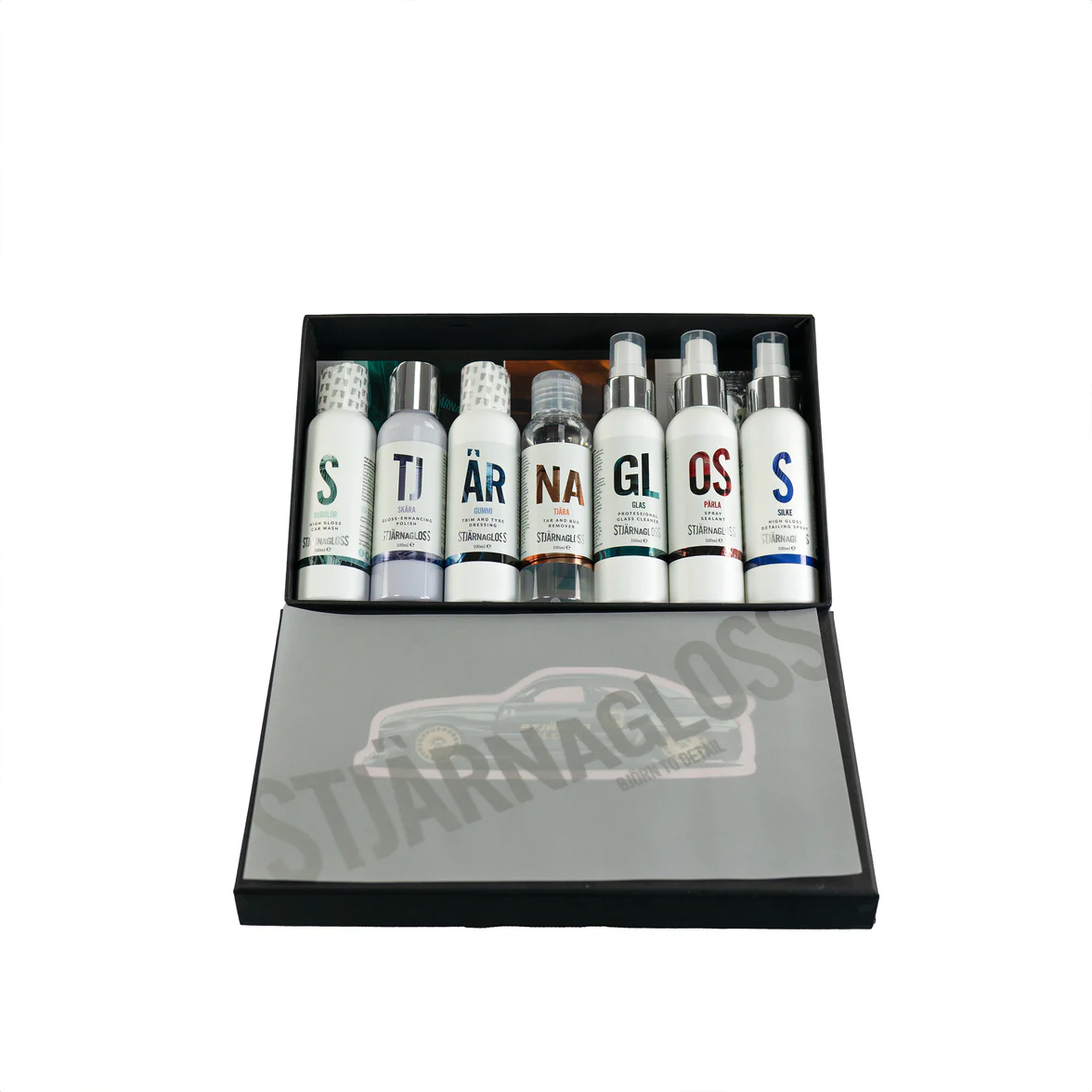 Stjärnagloss Matt Finish Detailing Gift Box - 7x100ml Samples
