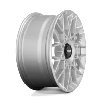 A silver alloy wheel with intricate lattice spokes and a center cap reading "Rotiform", positioned against a plain white background.