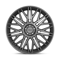 A glossy black alloy wheel rim with intricate spoke design and the text "rotiform" at the center, displayed against a plain background.