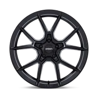 A black, multi-spoke car wheel rim with the brand name "rotiform" featured centrally, set against a plain white background.