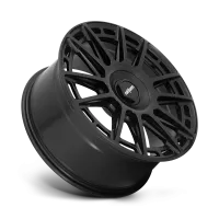 A matte black, multi-spoke alloy wheel with the text "rotiform" on the center cap, shown against a plain background.
