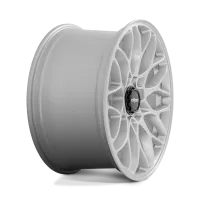 A grey multi-spoke alloy wheel with a black central hub displaying the text "rotiform" in a plain white background.