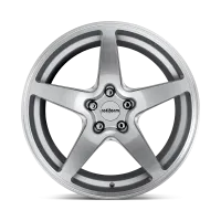 A silver, five-spoke alloy wheel featuring the logo "rotiform" in the center, showcased on a plain white background.
