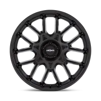 A black, multi-spoke car wheel rim with the text "rotiform" on the center cap is displayed on a white background.