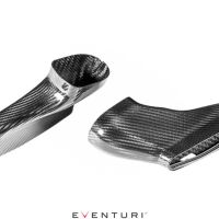 Carbon fiber intake components resting on a white background. The text "EVENTURI" is displayed at the bottom center.