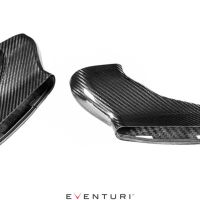 Two carbon fiber air intake ducts placed parallel in a white background with "EVENTURI" text underneath.