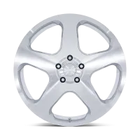 Rotiform NUE wheels in Gloss Silver with Machined Face 2