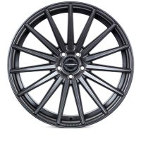 A metallic alloy wheel with a multi-spoke design displays the brand "VOSSEN" at its center, set against a plain white backdrop.