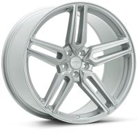 Vossen HF-1 Wheels in the Satin Silver finish. Suitable for a Land Rover Defender 90 & 110 fitment.