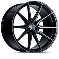 Vossen HF-3 wheels in the Double Tinted Gloss Black finish, in the 22x10.5 5x120 +38 fitment.