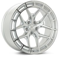 Vossen HFX-1 wheels in the Silver Polished finish, in the 22x10.5 5x120 +38 fitment.