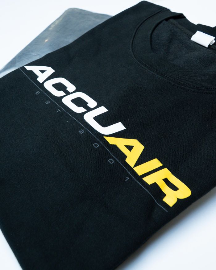 accuair sweatshirt in black