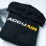 accuair hoodie in black